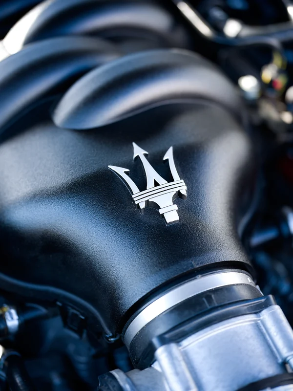Maserati engine detail, auction photography by Analog Autohaus