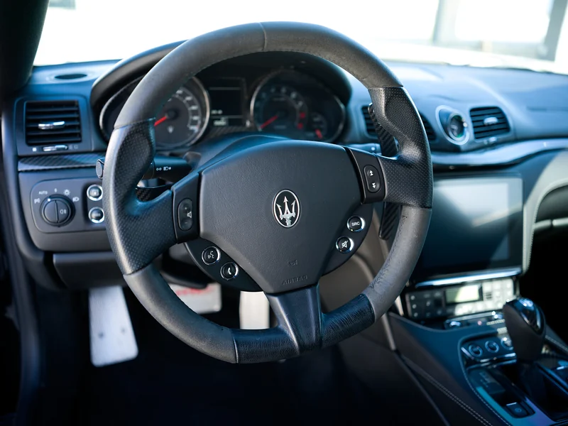 Maserati cockpit, auction photography by Analog Autohaus