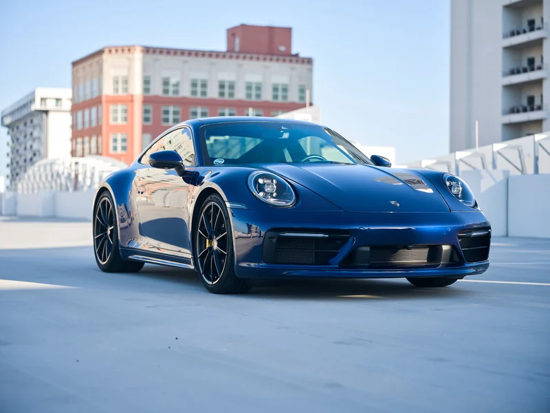 Porsche 911, front three-quarter, auction photography by Analog Autohaus